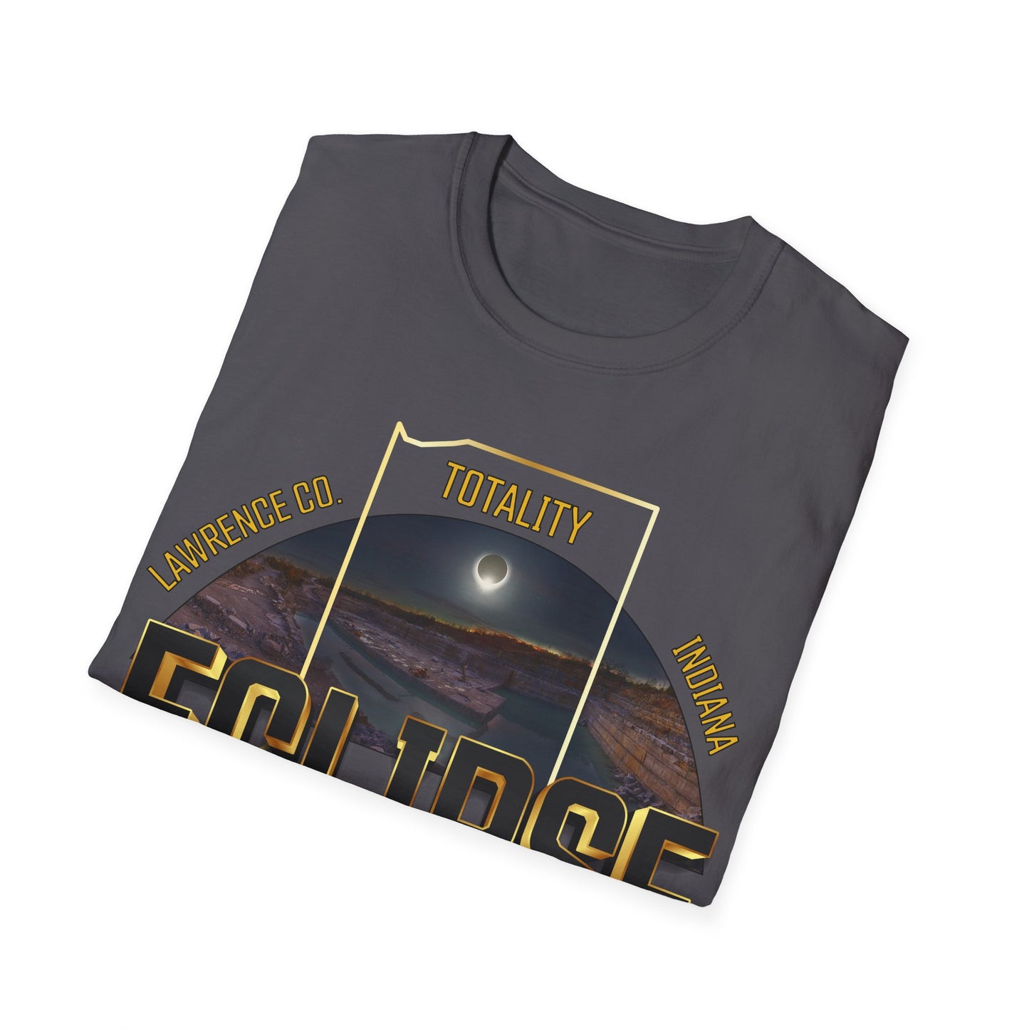 Indiana Quarry Eclipse 2024 Unisex Softstyle T-Shirt