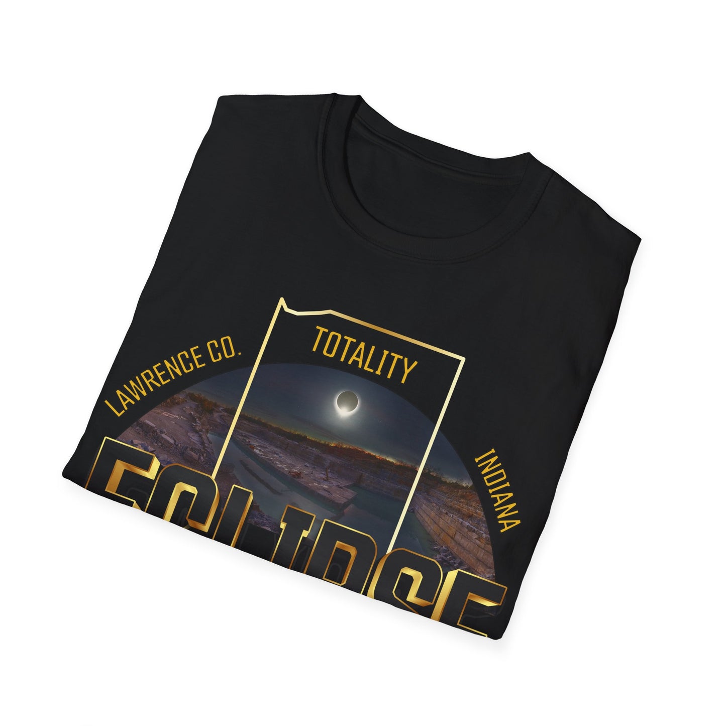 Indiana Quarry Eclipse 2024 Unisex Softstyle T-Shirt