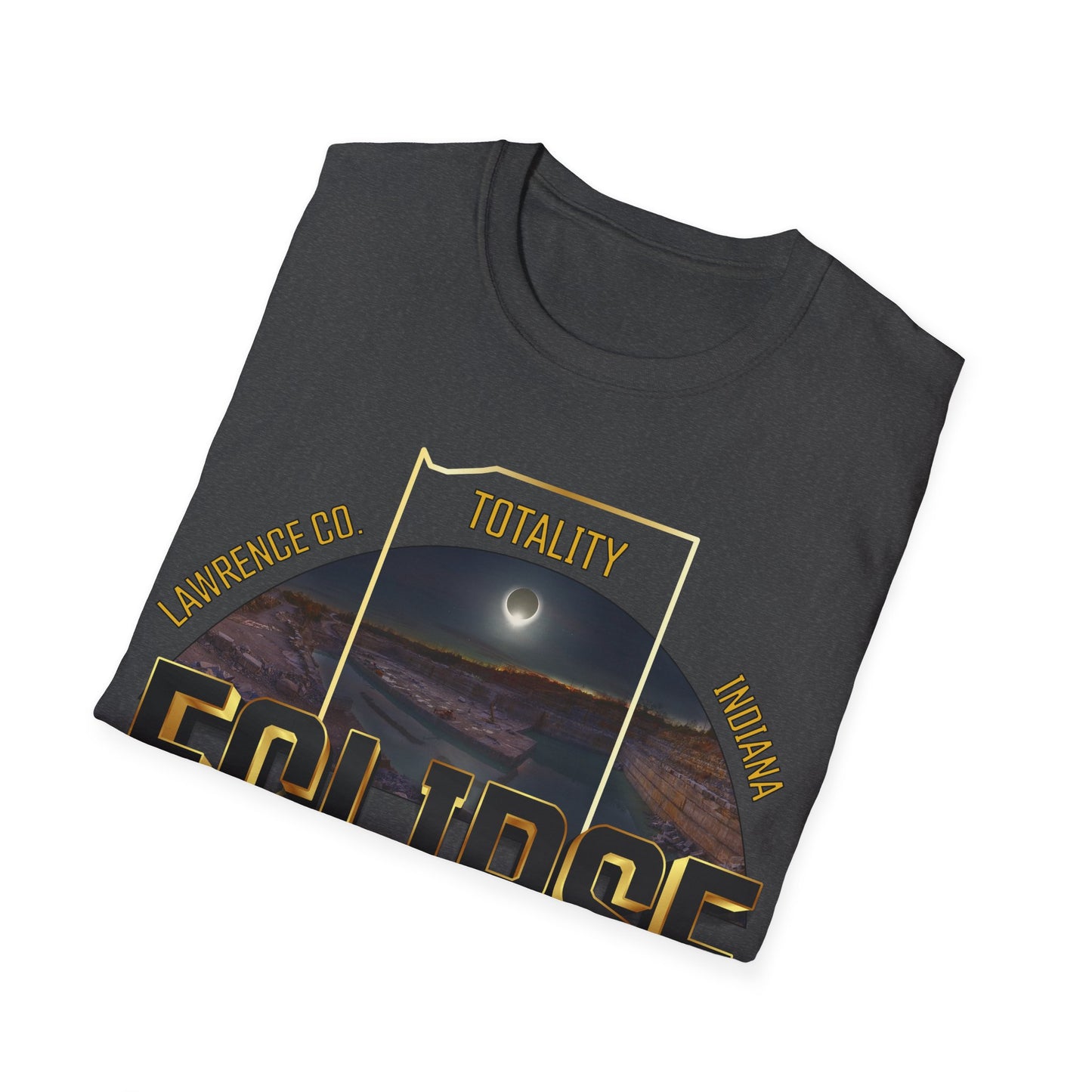 Indiana Quarry Eclipse 2024 Unisex Softstyle T-Shirt