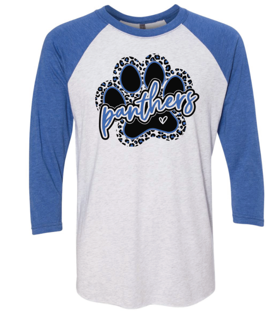 Next Level Triblend Pawprint Raglan