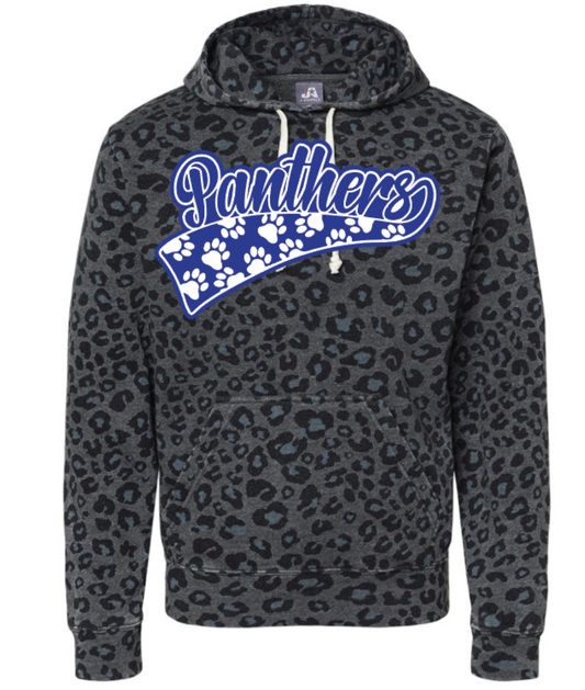 J America Black Leopard Panthers Unisex Hoodie