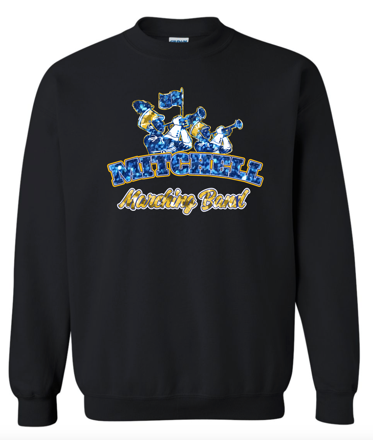 Mitchell Band Arched Glitter Crewneck Sweatshirt