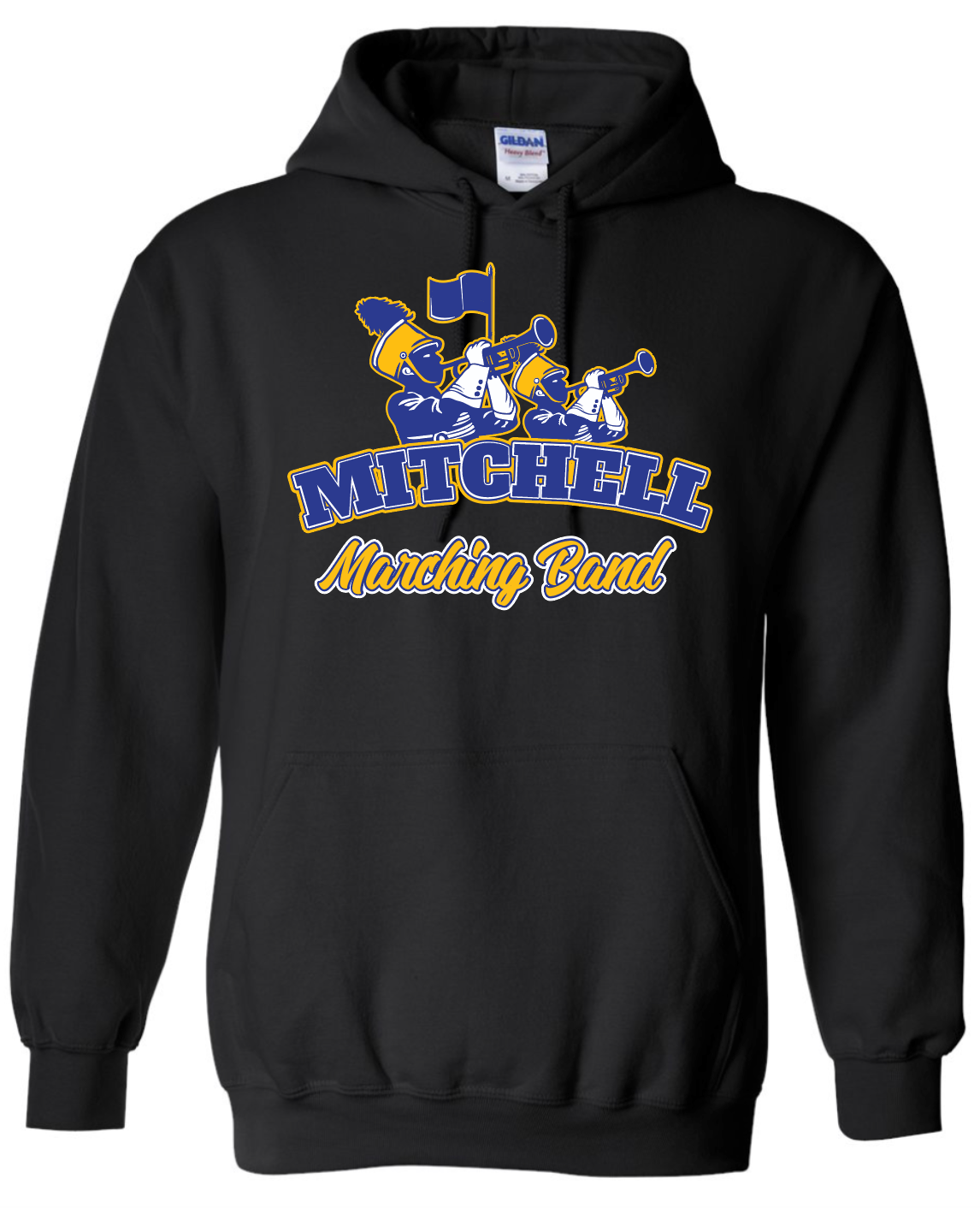 Mitchell Band Arched Printed Hoodie