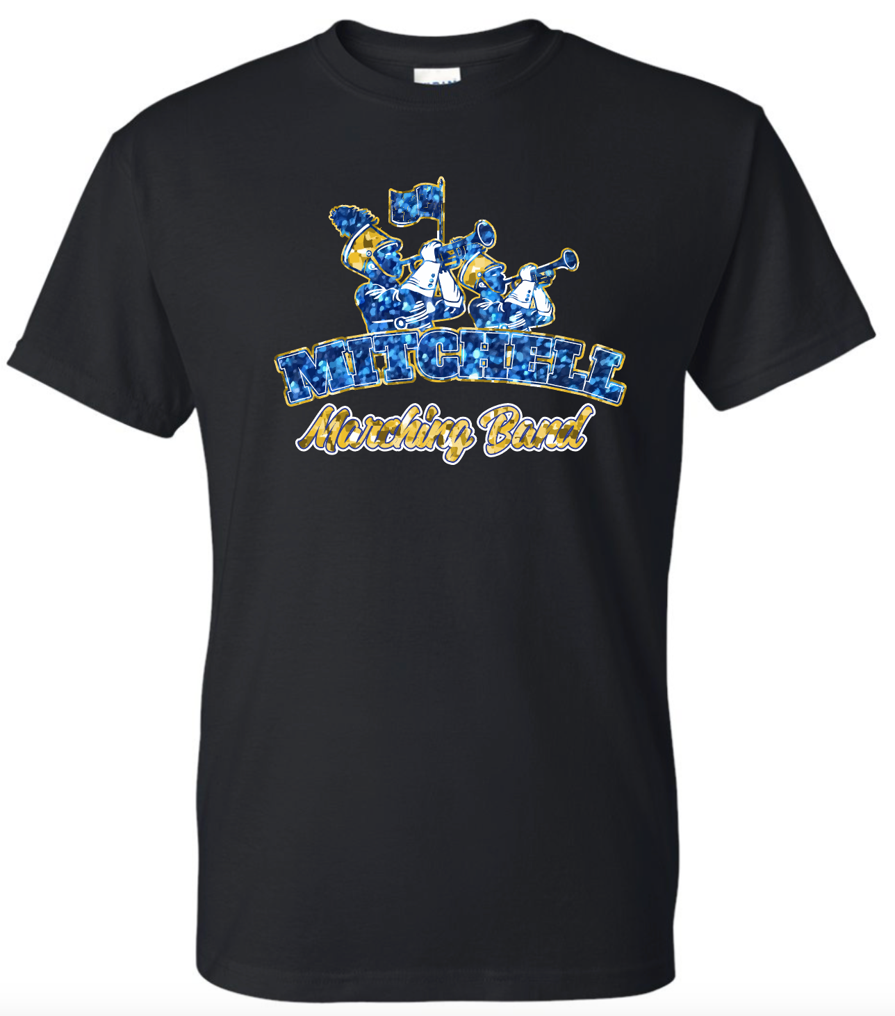 Mitchell Band Arched Glitter Tee